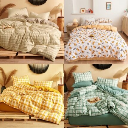 [프라임큐]먼지없는 사계절 차렵이불 세트 홑이불 커버 침구세트