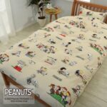일본 수입 스누피 피너츠갱 홑이불 커버 싱글 2종