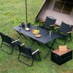 접이식 캠핑테이블 의자 4개세트 휴대용 가방 H597